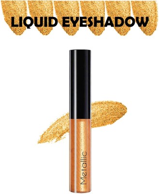 ADJD Glitter Liquid Eyeshadow, Makeup Metals Glitter Gloss for Eyes Shimmer Eyeliners Waterproof Long Lasting Sparkling Eye Shadow COPPER 12 ml(COPPER)