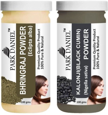 PARK DANIEL Pure & Natural Bhringraj Powder & Kalonji(Black Cumin) Powder Combo Pack(200 ml)