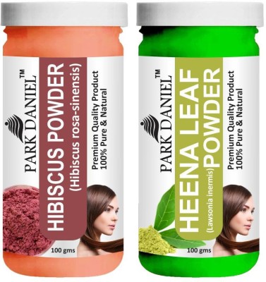 PARK DANIEL Pure & Natural Hibiscus Powder & Heena Leaf Powder Combo Pack(200 ml)