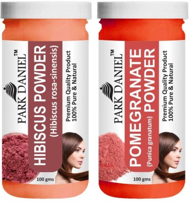 PARK DANIEL Pure & Natural Hibiscus Powder & Pomegranate Powder Combo Pack(200 ml)