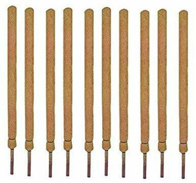 Digihub Coir Moss Stick 3 feet Plant Support - Coco Pole Stick (Pack of 10) - Coir Moss Stick for Money Plant Support, housing & Indoor Plants Garden Mulch(Brown 0.4 kg)