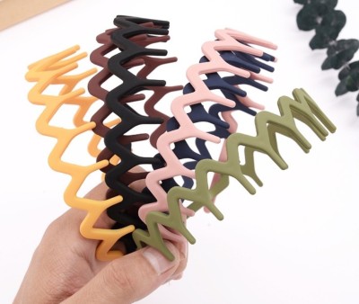 Myra Collection 6 Pcs Zig Zag Matte Hair Bands Woven Pattern Hair Bands for Women Hair Band(Multicolor)