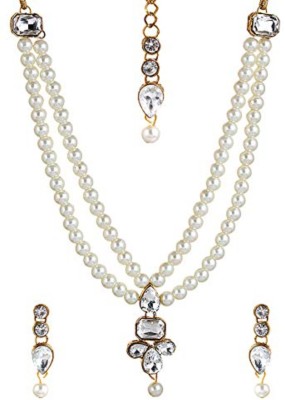 YouBella Alloy Silver Jewellery Set(Pack of 1)