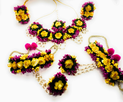 BALIKA VADHU Fabric Pink Jewellery Set(Pack of 1)