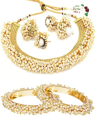 YouBella Alloy Gold Jewellery Set(Pack of 1)