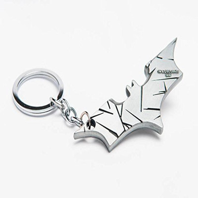 RVM Toys Batman Keychain Metal Grey Silver Logo Key Chain for Car Bike Men Women Key Ring Key Chain