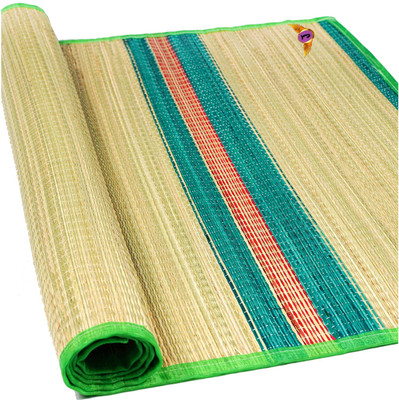 Jayam Traditional Jute Chatai Mat(Green, Medium)
