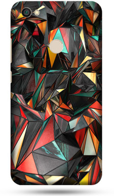 OggyBaba Mi Redmi Y1 Mobile Skin(Red Polygon Skin Matte Finish)