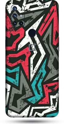 OggyBaba onle+nord n10 Mobile Skin(Abstract Mad Angle Skin Matte Finish)