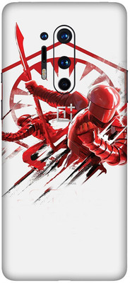 Vcare GadGets OnePlus 8 Pro Mobile Skin(White,Red)