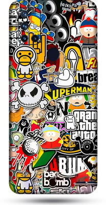 OggyBaba oneplus nord 10 Mobile Skin(Sticker Bombing Skin Matte Finish)