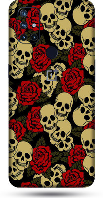 OggyBaba oneplus nord 10 Mobile Skin(Skull&Roses Skin Matte Finish)