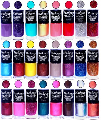 Makeup Mania Exclusive Nail Polish Set of 24 Pcs. MM-NP-92-94 Multicolor(Pack of 24)