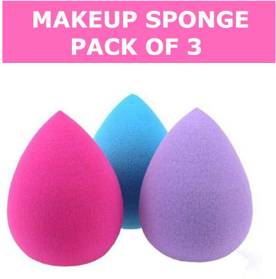 Emijun 3 COMBO MULTI COLOR Makeup Sponge Puff Pack
