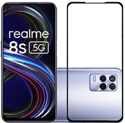 XRENGTH Edge To Edge Tempered Glass for Realme 8S Realme 8S 5G(Pack of 1)