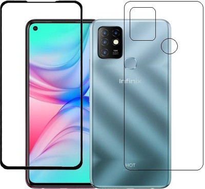 HOBBYTRONICS Front and Back Screen Guard for Infinix Hot 10(Pack of 1)