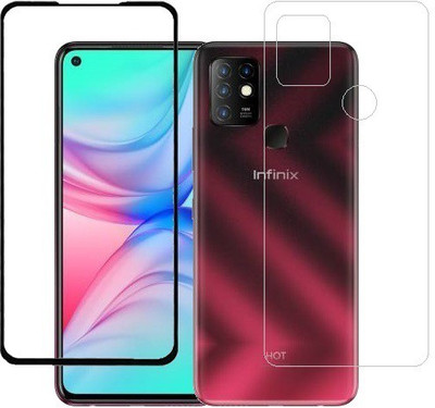 ECMERED Front and Back Screen Guard for Infinix Hot 10(Pack of 1)