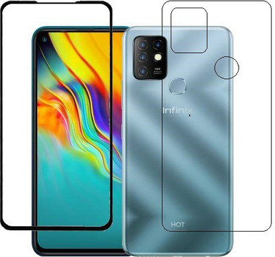 ECMERED Front and Back Screen Guard for Infinix Hot 10(Pack of 1)