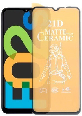 Bigil Nano Glass for Samsung Galaxy F02s, (Premium Matte Edge To Edge Full Glue With Camera Cut)(Pack of 1)