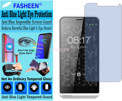 Fasheen Tempered Glass Guard for KARBONN A12 (Impossible UV AntiBlue Light)(Pack of 1)