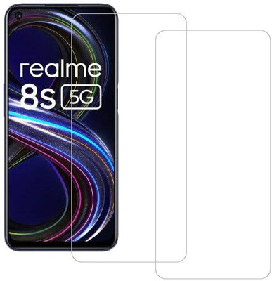ECMERED Tempered Glass Guard for Realme 8S, Realme 8S 5G(Pack of 2)