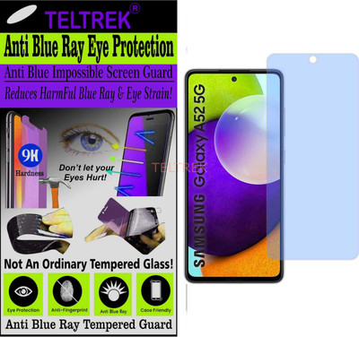 TELTREK Tempered Glass Guard for SAMSUNG GALAXY A52 5G (Impossible UV AntiBlue Light)(Pack of 1)