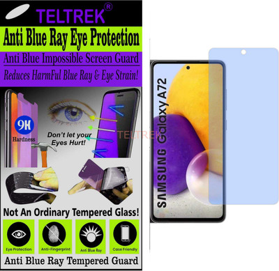 TELTREK Tempered Glass Guard for SAMSUNG A72 5G (Impossible UV AntiBlue Light)(Pack of 1)