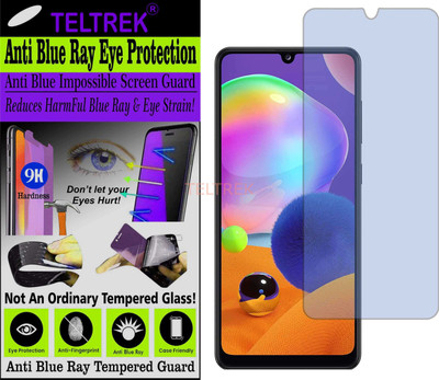 TELTREK Tempered Glass Guard for SAMSUNG GALAXY A31 (Impossible UV AntiBlue Light)(Pack of 1)