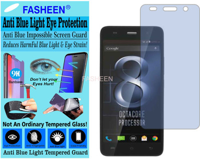 Fasheen Tempered Glass Guard for LAVA IRIS X8 (Impossible UV AntiBlue Light)(Pack of 1)