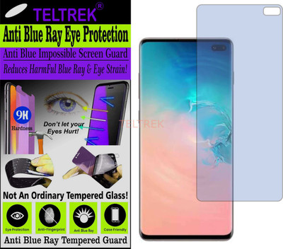 TELTREK Tempered Glass Guard for SAMSUNG S10 PLUS (Impossible UV AntiBlue Light)(Pack of 1)