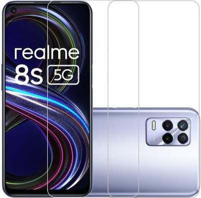ECMERED Tempered Glass Guard for Realme 8S, Realme 8S 5G(Pack of 2)