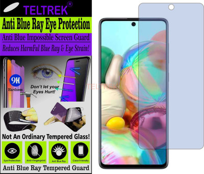 TELTREK Tempered Glass Guard for SAMSUNG A71 (Impossible UV AntiBlue Light)(Pack of 1)