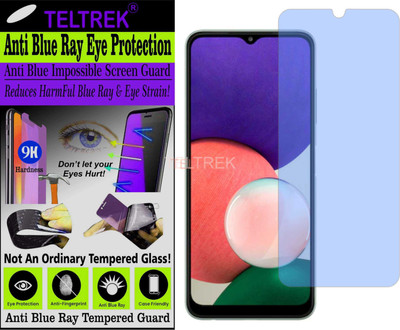 TELTREK Tempered Glass Guard for SAMSUNG GALAXY A22 5G (Impossible UV AntiBlue Light)(Pack of 1)