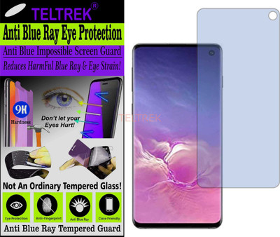 TELTREK Tempered Glass Guard for SAMSUNG S10 E (Impossible UV AntiBlue Light)(Pack of 1)