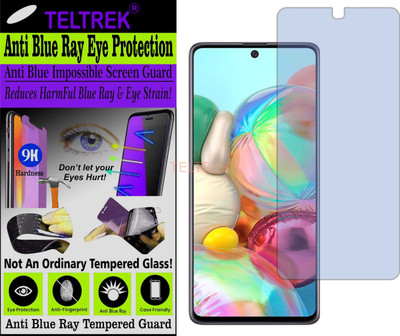 TELTREK Tempered Glass Guard for SAMSUNG A72 (Impossible UV AntiBlue Light)(Pack of 1)