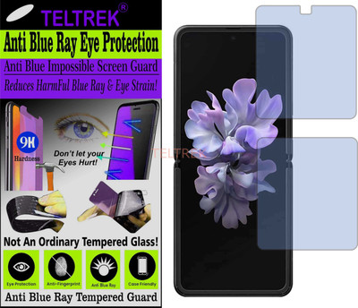 TELTREK Tempered Glass Guard for SAMSNG GALAXY Z FLIP (Impossible UV AntiBlue Light)(Pack of 1)