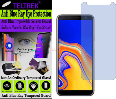 TELTREK Tempered Glass Guard for SAMSUNG GALAXY J4+ (Impossible UV AntiBlue Light)(Pack of 1)