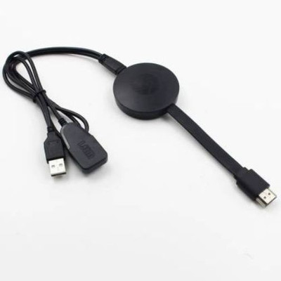GUGGU ZPH_408Q Chrome cast WiFi HDMI Dongle & Wireless Display for TV\Laptop\Desktop\Tablet Compatible with All Smartphone Media Streaming Device(Black)