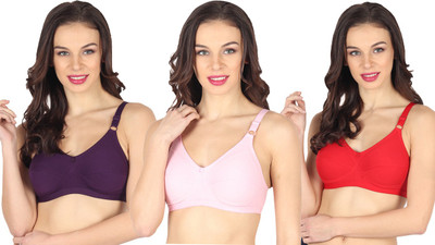 Winsure Women Full Coverage Non Padded Bra(Multicolor)