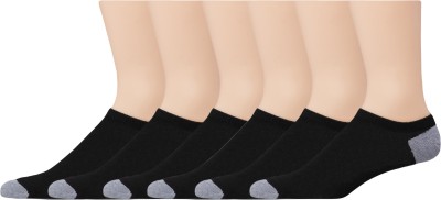 VAPINDIA Men Solid Low Cut, Peds/Footie/No-Show(Pack of 6)