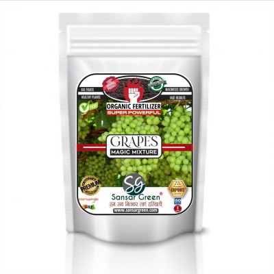 Sansar Green Grapes Magic Mixture, Essential Super Powerful Organic Fertilizer for Grapes Plants with ++ Growth Booster and Active Micro Organism Fertilizer(0.4 kg, Powder)