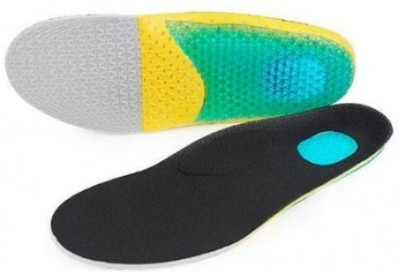 Comfortinglives Gel Shoe Insole Orthotic Arch Support Shoe Pad Sport Running Cushion Insert Insole(Yellow)