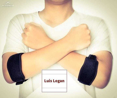 LUIS LOGAN LL TENNIS ELBOW SUPPPORT 022 FREE SIZE Elbow Support(Black)