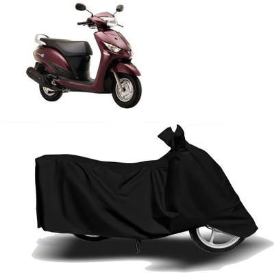 KPIND Waterproof Two Wheeler Cover for Yamaha(Alpha, Black)