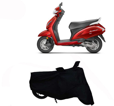 Exciting collections Two Wheeler Cover for Honda(Activa 5G, Black)