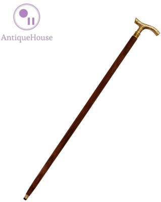 AntiqueHouse brass handle 36 inch walking stick Walking Stick