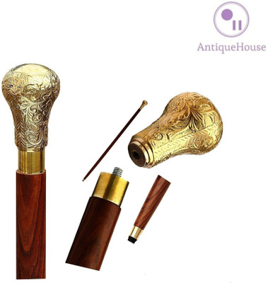 AntiqueHouse stylish brass handle walking stick Walking Stick
