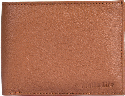 MATIN Life Men Tan Artificial Leather Wallet(5 Card Slots)
