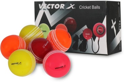 VECTOR X SWING Cricket Synthetic Ball(Pack of 6)