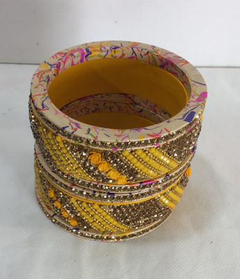 SMC home Decor Lac Bangle Set(Pack of 6)